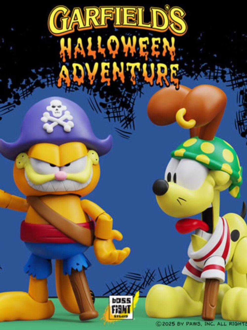 Boss Fight Studio Halloween Adventure Pirate Garfield Odie 2-Pack 4" Figures